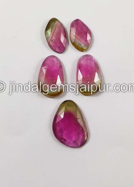 Rubellite Rose Cut Slices